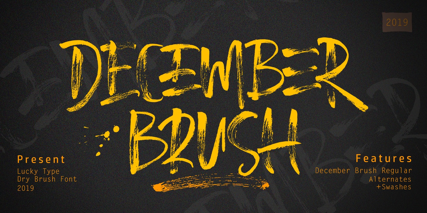 December Brush Font